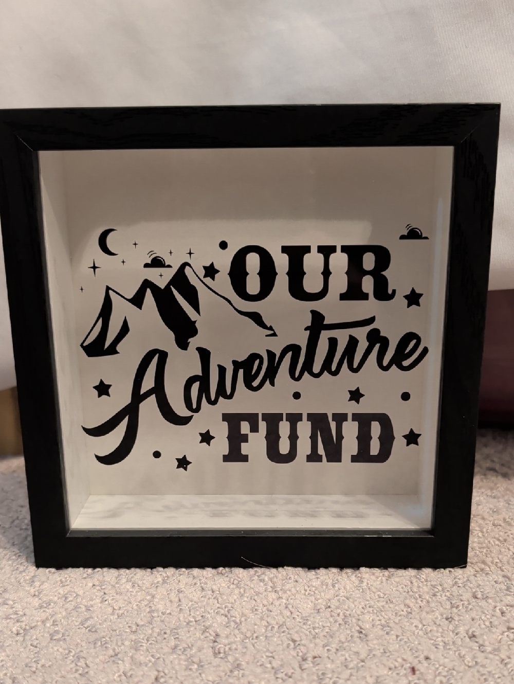 Our Adventure Fund Shadow Box - Black